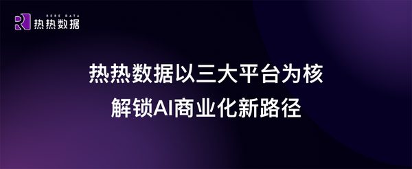 热热数据以三大平台为核，解锁AI商业化新路径